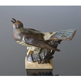 Cuckoo, Bing & Grondahl Stoneware Figurine No. 7036, Designed by K. Otto.