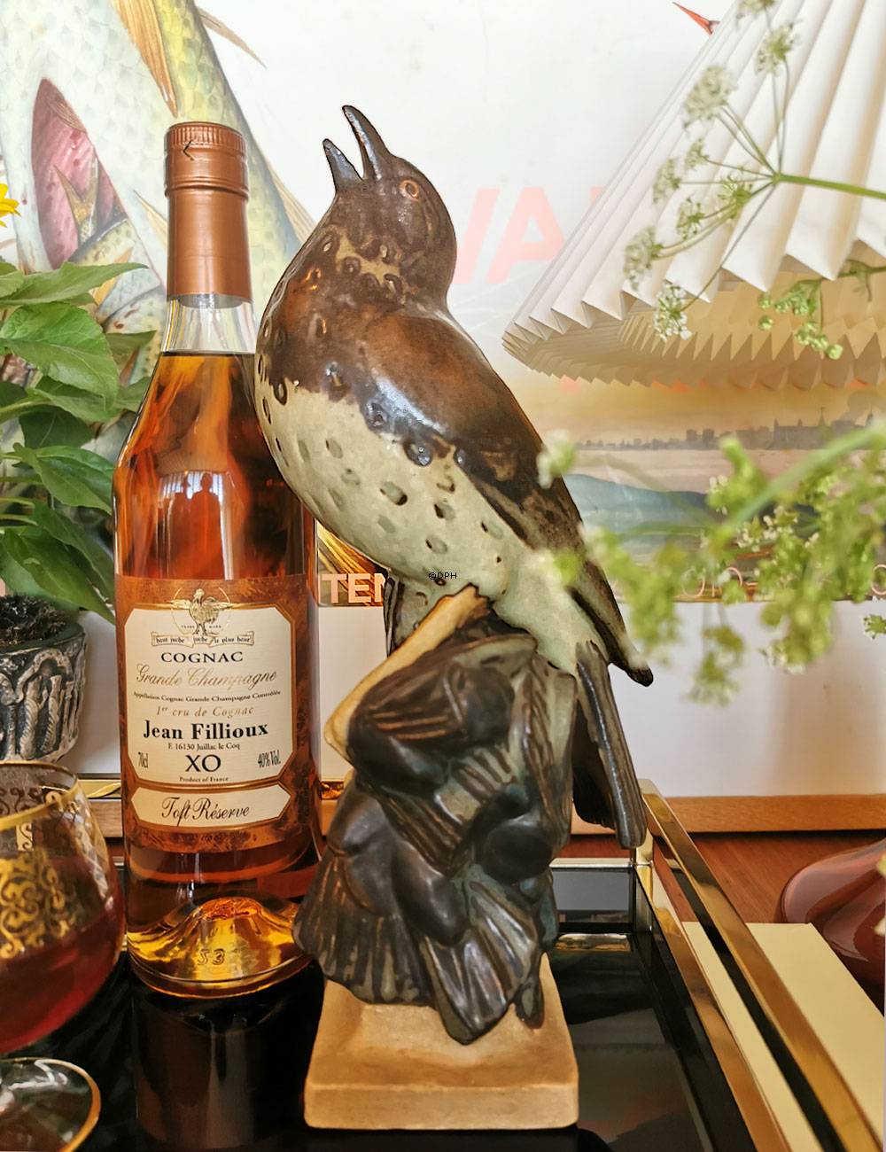 Drossel, Bing & Grøndahl figur af stentøj nr. 7037