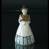 Frau in Tracht, Bing & Gröndahl Keramikfigur Nr. 7205