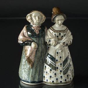 To kvinder i Nationaldragter, Bing & Grøndahl keramik figur nr. 7209 | Nr. B7209 | DPH Trading