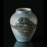 Vase med landskab, Bing & Grøndahl nr. 7381-12