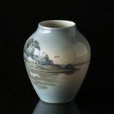 Vase with landscape, Bing & Grondahl no. 7381-12