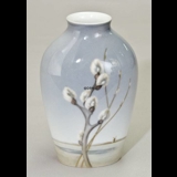 Relief-vase with willow, Bing & Grondahl no. 7773-239