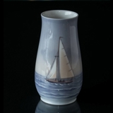 Vase mit Schiff, Bing & Gröndahl Nr. 800-5209