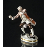 Snowball Fighter, Bing & grondahl overglaze figurine No. 8025