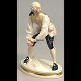Snowball Fighter, Bing & grondahl overglaze figurine no. 8026