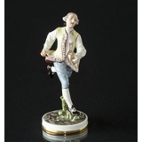 Running Footman, Bing & grondahl overglaze figurine no. 8028