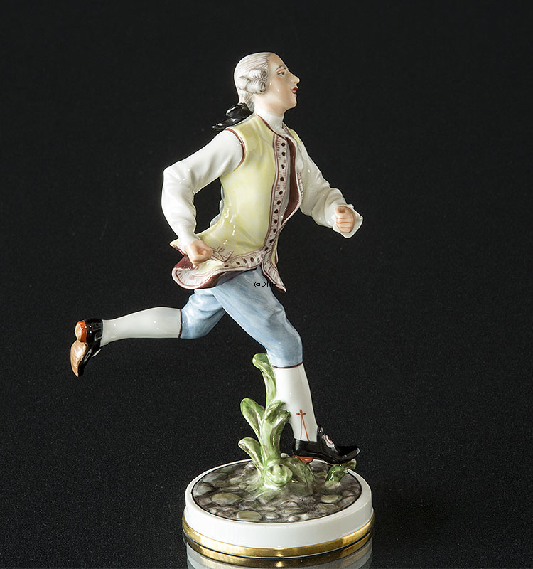 Løbende lakaj, Bing & Grøndahl overglasur figur nr. 8028