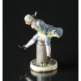 Jumping Footman, Bing & grondahl overglaze figurine no. 8029