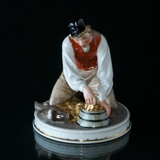 Little Claus, Bing & grondahl overglaze figurine No. 8048