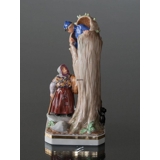 Das Feuerzeug Der Soldat und die Hexe am hohlen Baum, Bing & Gröndahl Überglasurfigur Nr. 8051