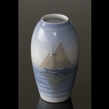 Vase mit Segelschiff, Bing & Gröndahl no. 840-5251