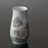 Vase with scenery, produced by Bing & Grondahl No. 8409-209
