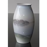 Vase with Landscape with trees, Bing & Grondahl no. 8527-245