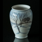 Vase with Winter Landscape, Bing & Grondahl no. 8613-364