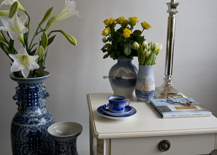 Vase med Sejlskib, Bing & Grøndahl nr. 8666-209