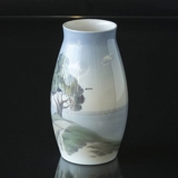 Vase with Landscape with trees, Bing & Grondahl No. 8676-247 or 576-5247