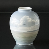 Vase with Farm, Bing & Grondahl No. 8704-354