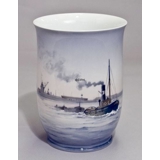 Vase with Fishing Boat, Bing & Grondahl no. 8715-460