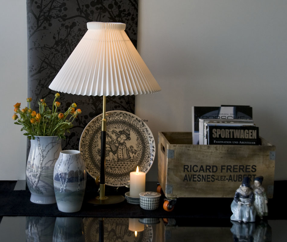 Vase med landskab med Birketræer nr. 8791-440