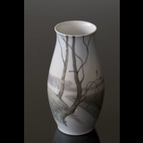 Vase mit Landschaft mit Fluss, Bing & Gröndahl Nr. 8793-249