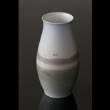Vase with landscape with river, Bing & Grondahl no. 8793-249