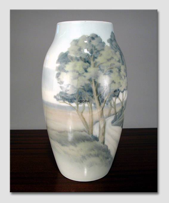 Vase med Dybbøl Mølle, Bing & Grøndahl nr. 8794-243