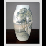 Vase with Dybboel Mill, Bing & Grondahl no. 8794-243
