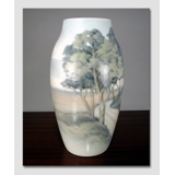 Vase with Dybboel Mill, Bing & Grondahl no. 8794-243