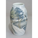 Vase med Dybbøl Mølle, Bing & Grøndahl nr. 8794-243