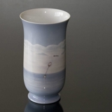 Vase med Fiskekutter, Bing & Grøndahl nr. 945-5504 eller 8784-504