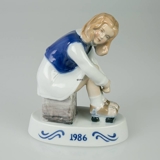 1986 Jahresfigur Jenny, Der kleine Rollschuhläufer, Bing & Grøndahl