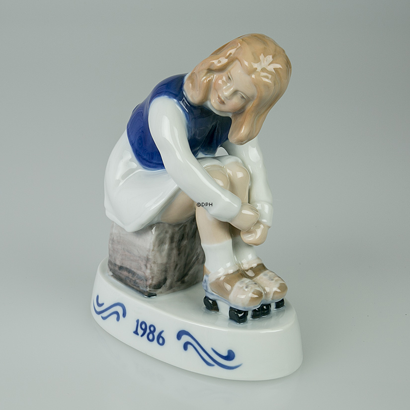 Årsfigur 1986 Jenny, Rulleskøjtepigen, Bing & Grøndahl
