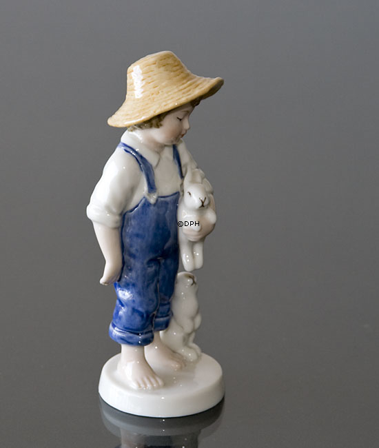 Bing & Grøndahl årsfigur 2001, dreng med kanin