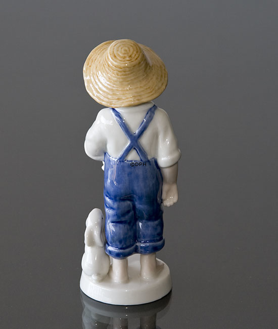 Bing & Grøndahl årsfigur 2001, dreng med kanin