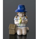 Girl with Budgerigar, Bing & Grondahl annual figurine 2002