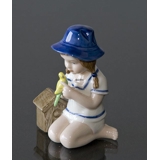 Girl with Budgerigar, Bing & Grondahl annual figurine 2002