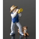 Carl playing trumpet, Bing & Grondahl annual figurine 2010