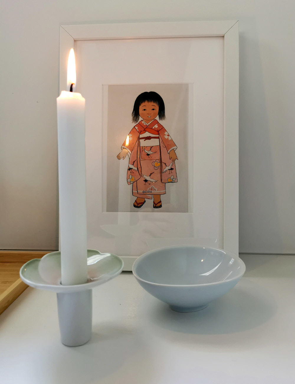 Bing & Grøndahl Årsvase/lysestage 1987