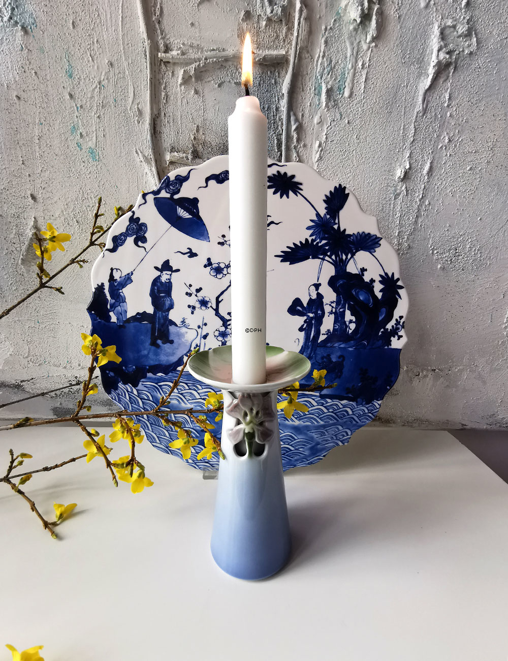 Bing & Grøndahl Årsvase/lysestage 1988