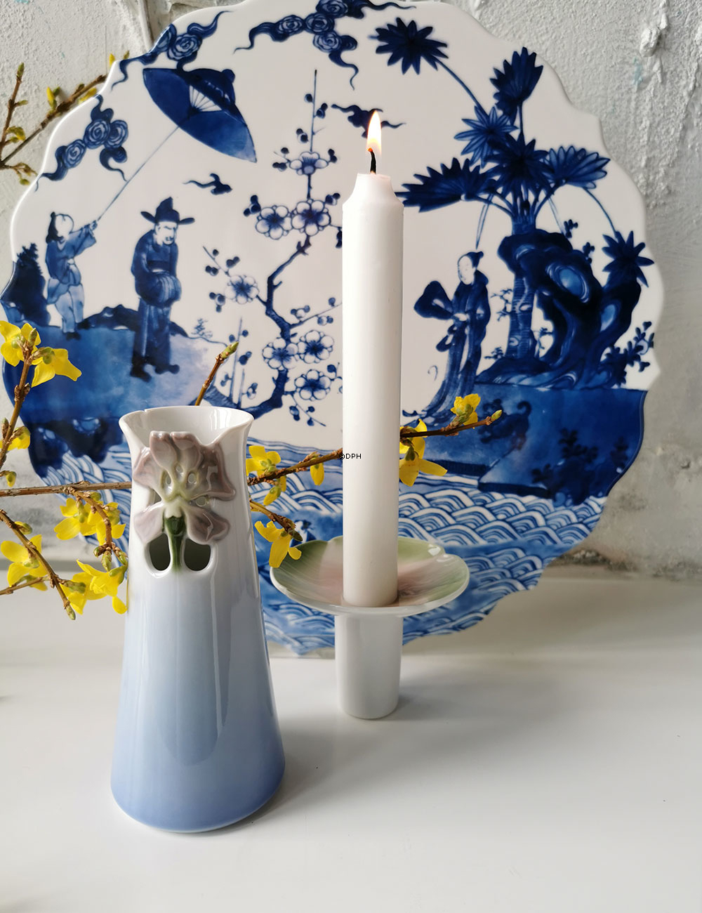 Bing & Grøndahl Årsvase/lysestage 1988