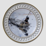 Fishing - Carl Larsson miniplate