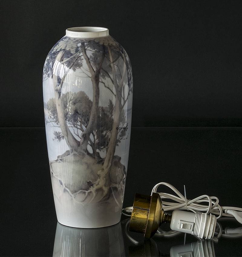 B & G Lampe med landskab