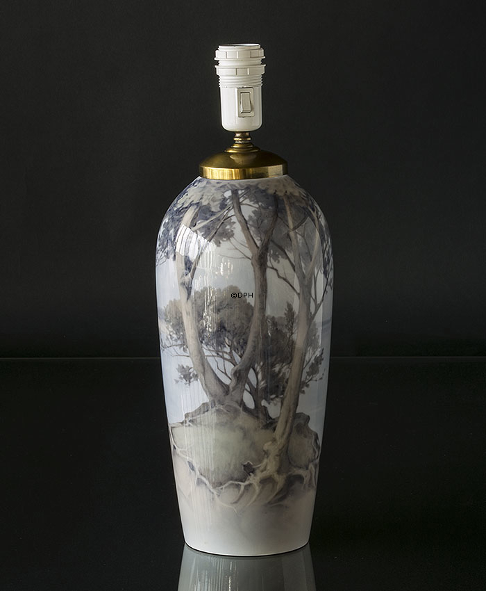 B & G Lampe med landskab