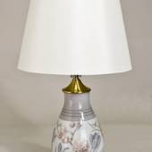 B & G Lampe med blomster H: 32cm