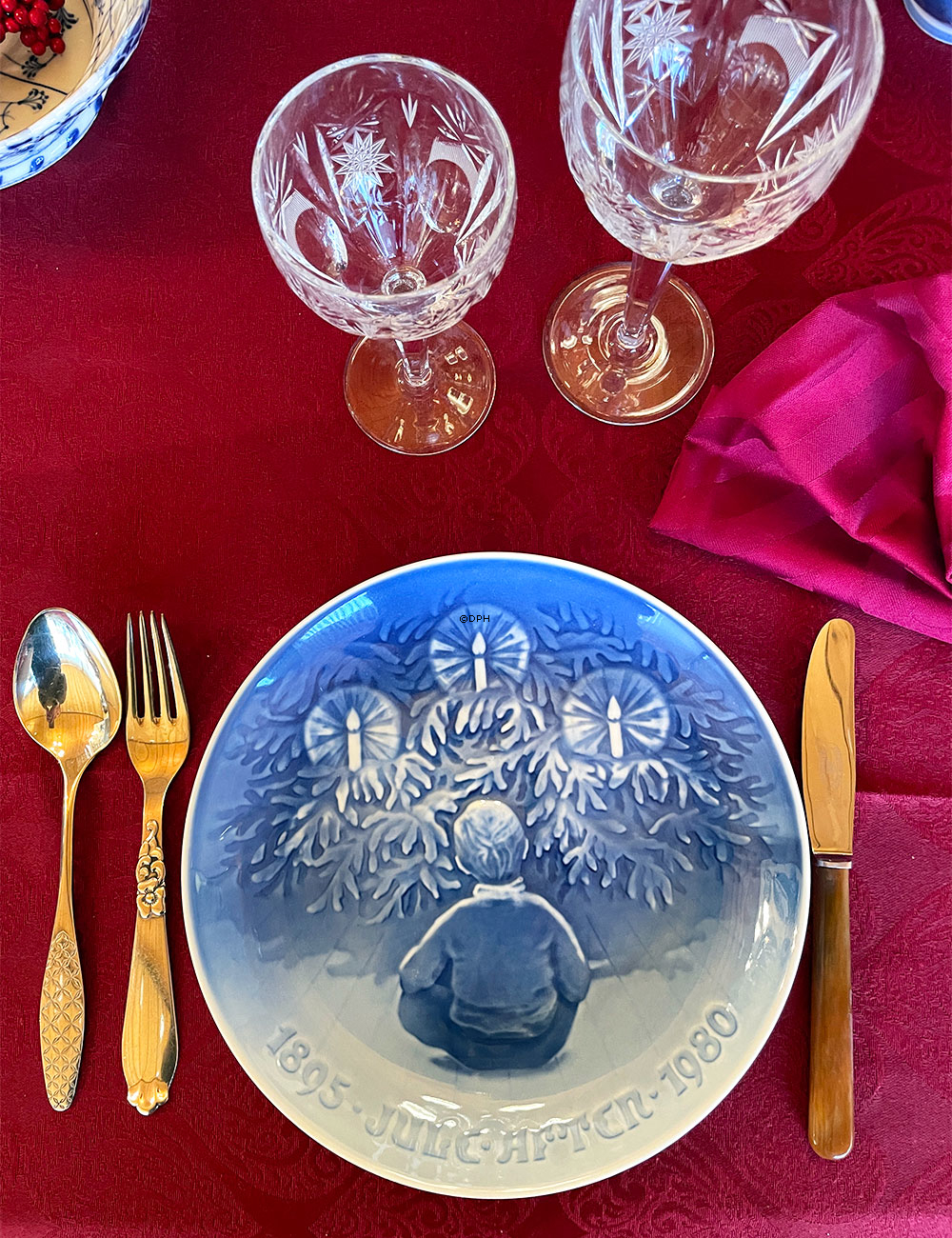 1895-1980 Bing & Grøndahl 5 års jule-jubilæumsplatte/fad