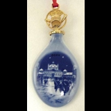 1990 Bing & Grondahl X-mas Ornament, Christmas Drop