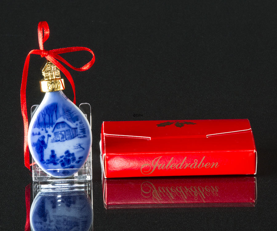 Bing & Grøndahl Juledråbe 2019, Hugge brænde