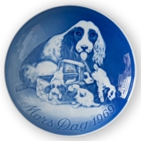 Cockerspaniel with puppies 1969, Bing & Grondahl Mother's Day plate