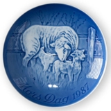 Sheep with Lamb 1987, Bing & Grondahl Mother's Day plate